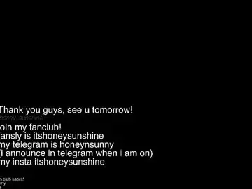Chaturbate Live Sex of honey_sunshine